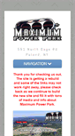 Mobile Screenshot of maximumpowerpark.com